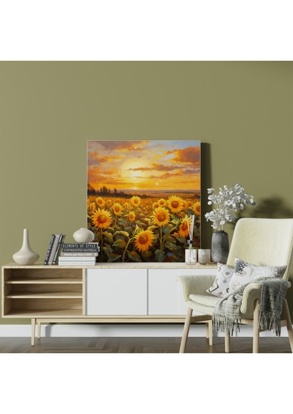 Altın Tarlaları - Izlenimci Yağlı Boya Kanvas Tablo Baskı fiyatları