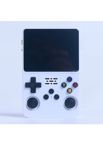 Beyaz Retro Street Oyun Konsolu R36S, Uzun Pil Ömrü, Arkos Sistemi