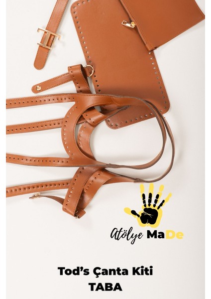 Tods Çanta Kiti Deri Örgü Kiti Taba Renk (Sadece Deri Kit Fiyatıdır, Ip Dahil Değildir) fırsatları