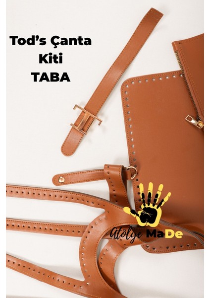Tods Çanta Kiti Deri Örgü Kiti Taba Renk (Sadece Deri Kit Fiyatıdır, Ip Dahil Değildir) indirimleri