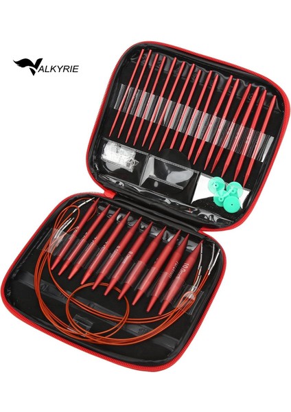 Değiştirilebilir Örgü Şiş Seti Ayrılabilir Dairesel Şişler Profesyonel Örgü Için Çok Amaçlı Set