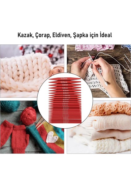 Değiştirilebilir Örgü Şiş Seti Ayrılabilir Dairesel Şişler Profesyonel Örgü Için Çok Amaçlı Set fırsatları