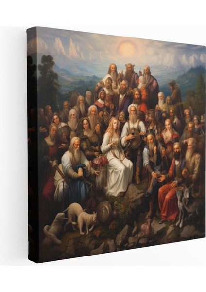 Tanrısal Olimpos Zirvesi Kanvas Tablo