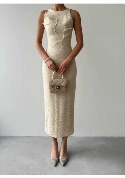 Lers Çiçek Detaylı Elbise fiyatları