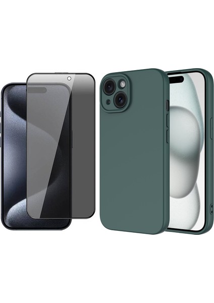 iPhone 15 Uyumlu Kılıf Vendas Mara Lansman Kapak + Hayalet Ekran Koruyucu