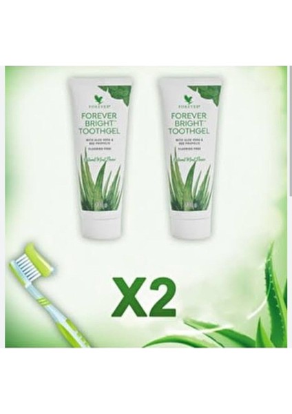 Forever Aloe Vera ve Arı Propolisli Florürsüz Diş Macunu 2×130 g Doğal Nane Aromalı Çocuklar İçin fiyatları