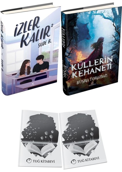 Küllerin Kehaneti Büşra Toraman Ciltli ve Izler Kalır 2 Ciltli Sude B. 2li Set + Hediyeli