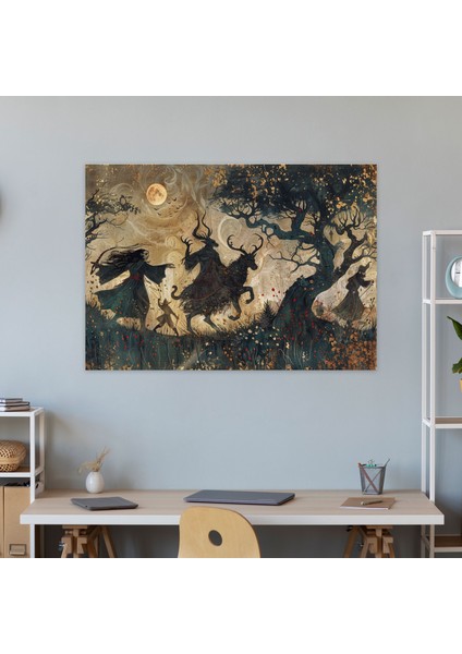 Slav Mitolojisi Duvar Sanatı - Kanvas Tablo Ev Dekorasyonu modelleri