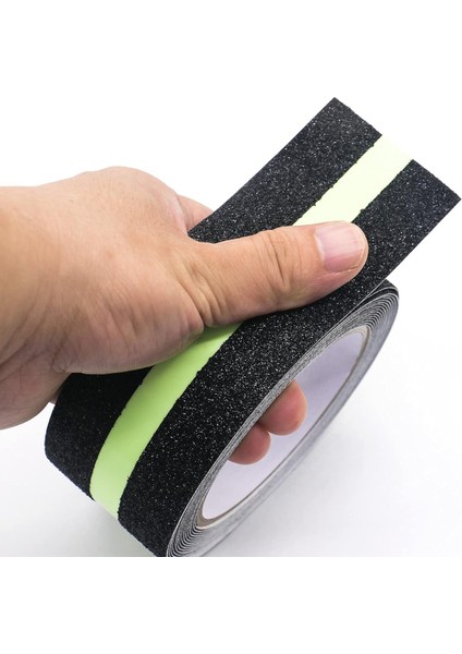 Fosforlu Kaydırmaz Bant 5CMX3M Yeşil Fosforlu Merdiven Bandı 50MM Fotolümenli