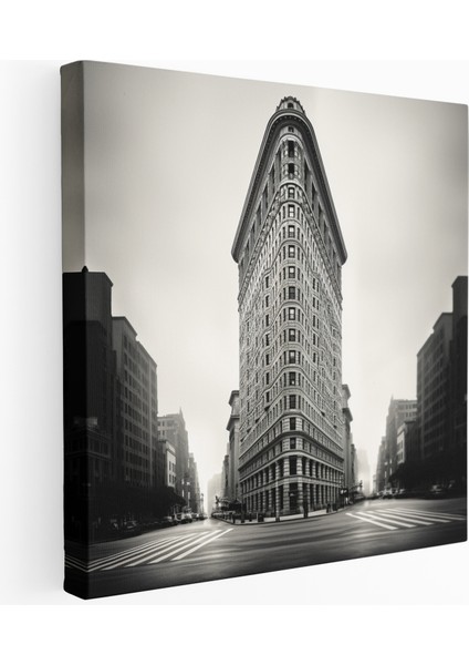 Siyah Beyazda Simetri - Minimalist Kanvas Tablo