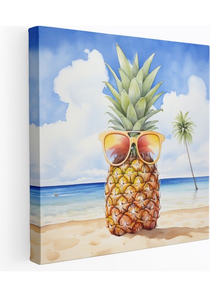 Ananas Tablosu - Mutluluk Duvar Sanatı