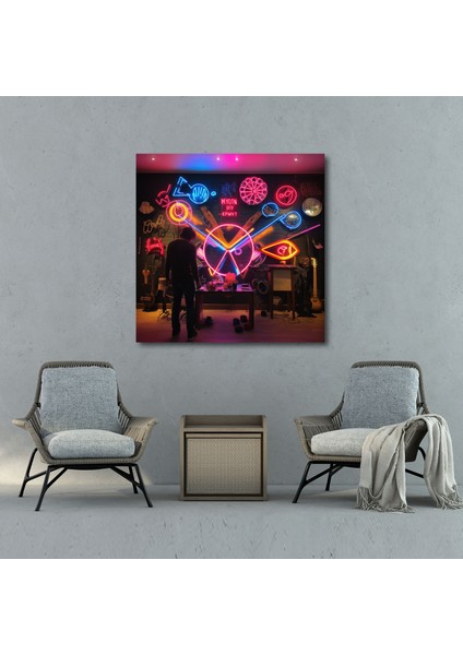 Pink Floyd Duvar Sanatı - Neon Şarkı Sözleri - Ev Dekorasyonu Neon Işıklı Montaj Sanatı modelleri