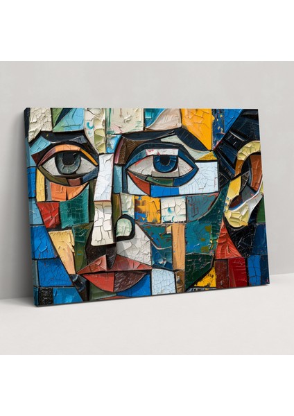 Pablo Picasso Duvar Dekorasyonu - Kanvas Tablo Kübist Portre Duvar Dekorasyonu
