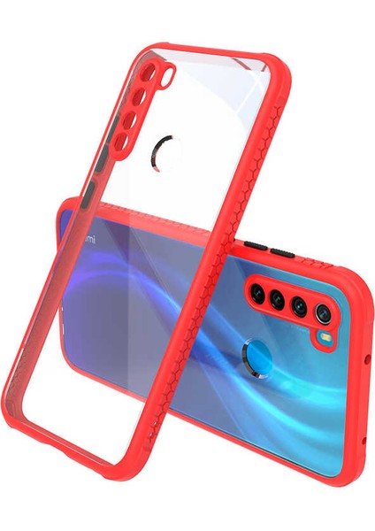 Xiaomi Redmi Note 8 Kılıf ​​esnek Renkli Çerçeveli Sert Silikon Kaff Kapak