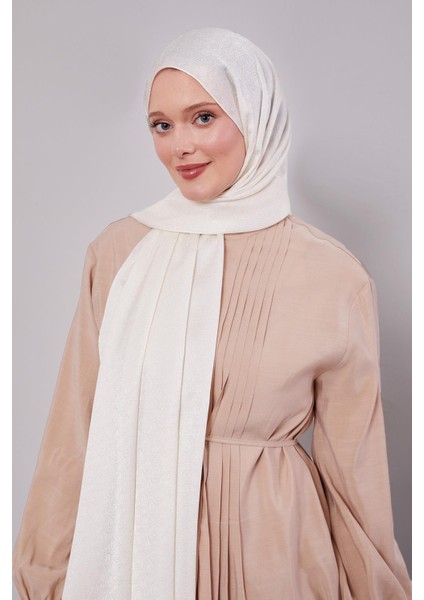 Taş Yuvarlak Desen Jakarlı Janjan Şal