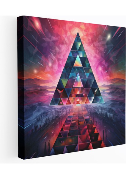 Pink Floyd Kaleidoskop Kanvas Tablo - Albüm Kapakları Duvar Dekorasyonu