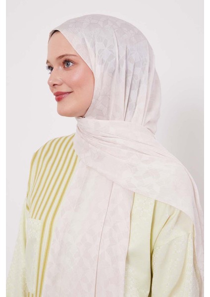 Bej Kristal Desen Jakar Capri Şal