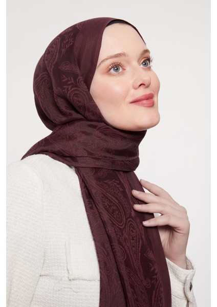 Bordo Hint Desen Grazia Şal modelleri