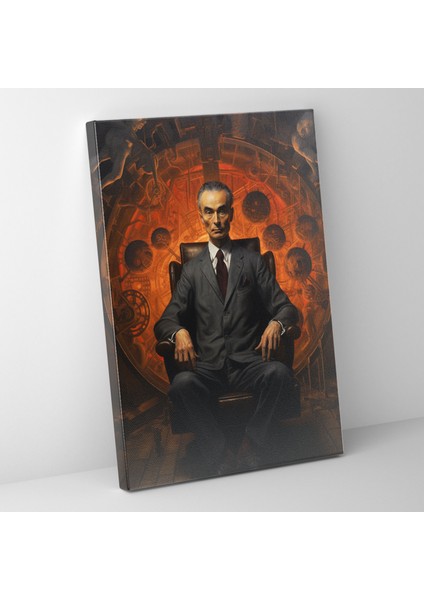 Oppenheimer Geleneksel Kanvas Tablo - Ev Dekorasyonu ve Duvar Süslemesi Için Oppenheimer Kanvas Duvar Sanatı