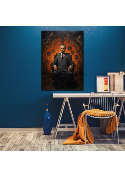 Oppenheimer Geleneksel Kanvas Tablo - Ev Dekorasyonu ve Duvar Süslemesi Için Oppenheimer Kanvas Duvar Sanatı modelleri