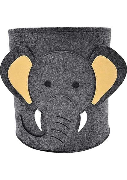 Çamaşır Sepeti Sevimli Fil Oyuncak Sepeti Keçe Sepet Çocuk Odası Düzenleyici