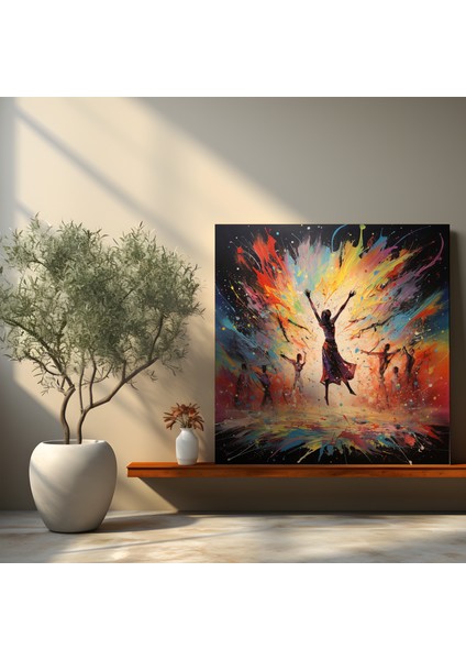 Modern Sıçrama Boyama Kanvas Tablo fiyatları
