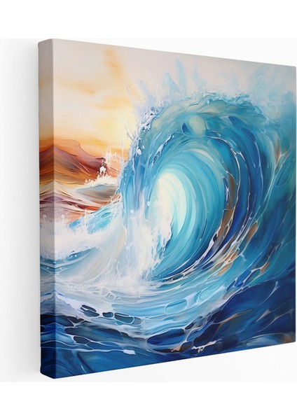 Deniz Dalgaları Kanvas Tablosu