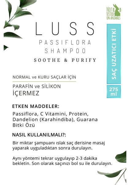 Passiflora Şampuan 275 ml Dökülme Karşıtı indirimleri