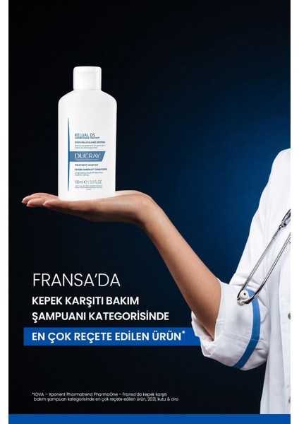 Kelual DS Yoğun Kepek Önleyici Şampuan - Boyalı Saçlar için Dermatolojik Bakım, 100 ml