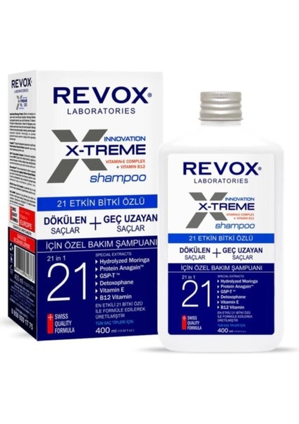 X-Treme Şampuan 400 ml Onarıcı Dökülme Karşıtı Paraben İçermeyen Bitki Özlü Tüm Saç Tipleri fiyatları