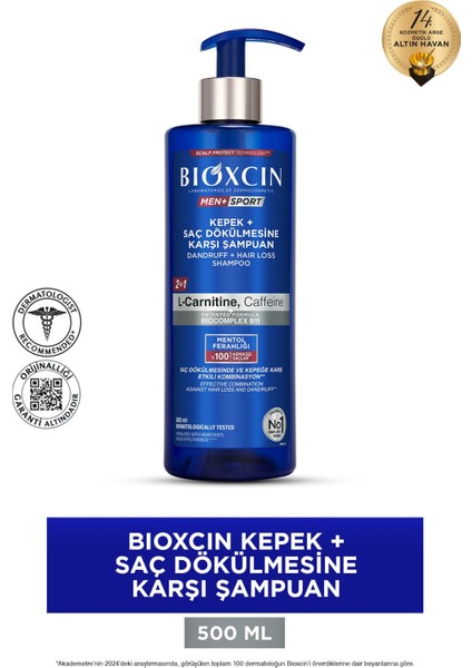 Men Sport Kepek Önleyici Şampuan - Tüm Saç Tiplerine Uygun, Erkekler İçin Özel, 500 ml fiyatları