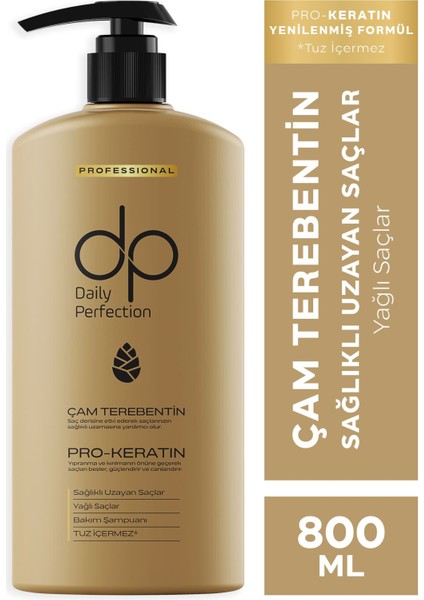 Tuzsuz Şampuan 800 ml Çam Terebentinli