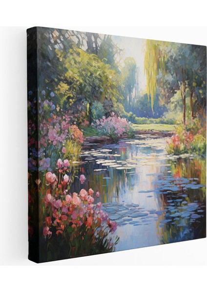 Monet'in Bahçesi Kanvas Tablo