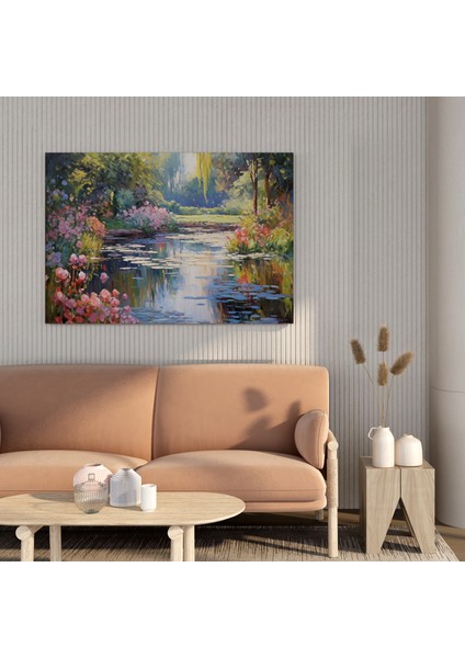 Monet'in Bahçesi Kanvas Tablo fiyatları