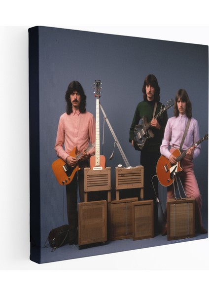 Vintage Pink Floyd Üyeleri Kanvas Tablo - Duvar Sanatı