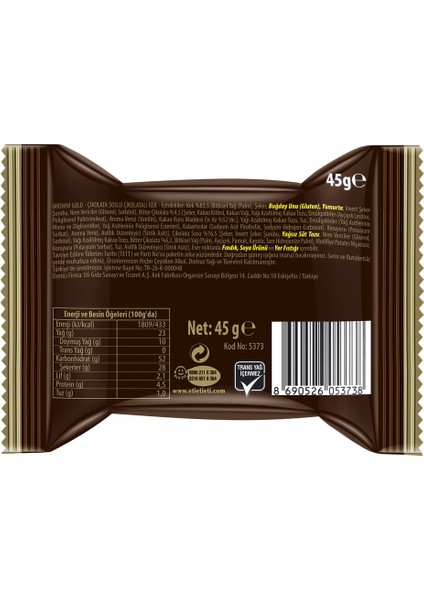 Browni Gold Çikolata Soslu Çikolatalı Kek 45 g x 24 Adet indirimleri