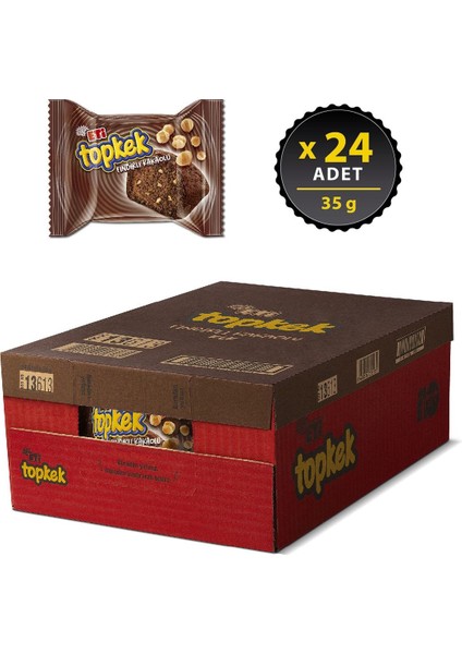 Fındıklı Kakaolu Topkek - 35 g x 24 Adet, Lezzetli Atıştırmalık fiyatları