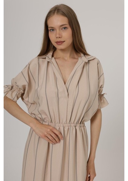 Beli Lastikli Elbise - Taş fırsatları