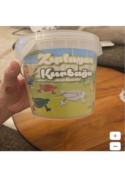 Zıp Zıp Kurbağa - Dayanıklı Plastik, Sevimli Tasarımıyla 12,5x12,5x9 cm, Renkli ve Eğlenceli fiyatları