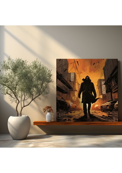 Pulp Fiction Kanvas Tablo - Çizgi Roman Anti-Kahraman - En Kaliteli Malzemelerle Ev Dekorasyonu modelleri