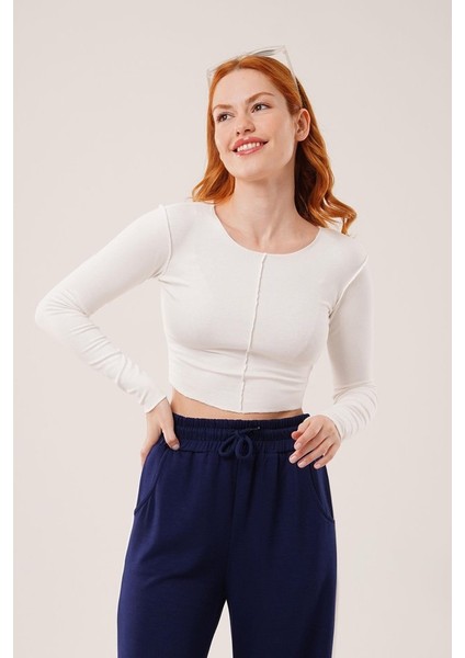 Ters Dikişli Basic Beyaz Body Bluz indirimleri
