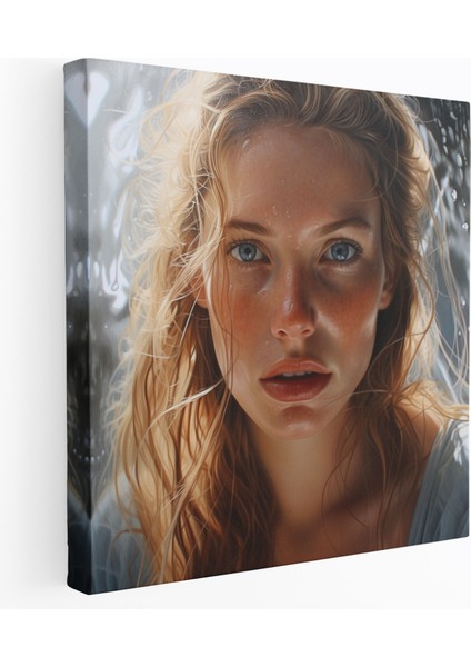 Gerçekçi Kanvas Tablo Baskısı - Portre Detay Canlı Etkileyici