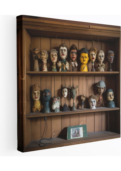 Eski Tarz Kuklalar Duvar Dekorasyonu - Kukla Kukla Koleksiyonu Ev Dekorasyonu Kukla