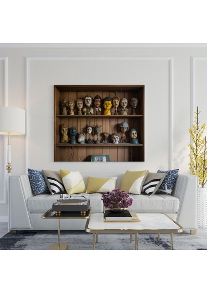 Eski Tarz Kuklalar Duvar Dekorasyonu - Kukla Kukla Koleksiyonu Ev Dekorasyonu Kukla modelleri