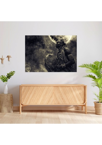 Mitoloji Kanvas Tablo - Ataların Ruhları Rehberliği - Duvar Dekorasyonu modelleri