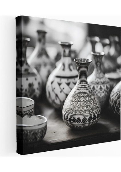 Tek Renk Osmanlı Seramik Kanvas Tablosu
