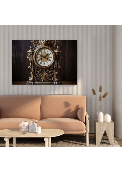 Nostaljik Duvar Sanatı - Antika Saat Kanvas Tablo - Nostalji Ince Detaylar Antika Saat Geçmiş Zaman fiyatları