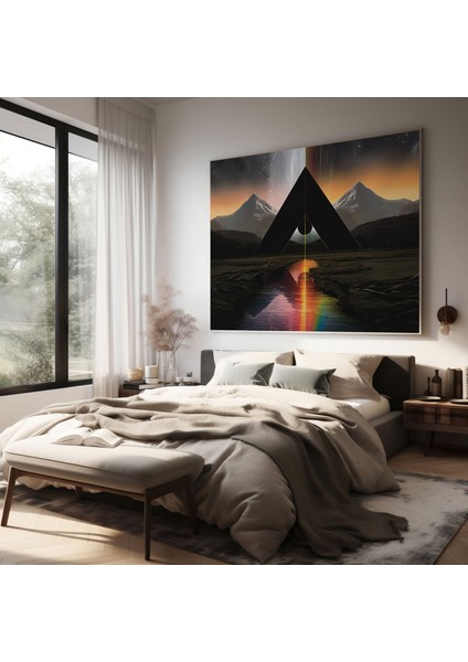 Pink Floyd Dijital Sanat Kanvas Tablo - Ev Dekorasyonu Kanvas Duvar Sanatı fiyatları