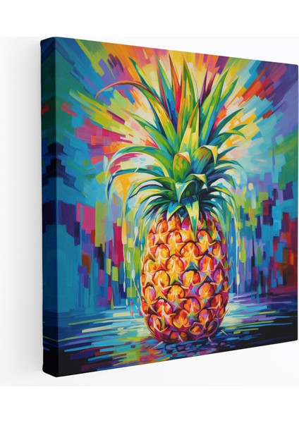 Ananas Kanvas Tablo - Tropikal Meyve Duvar Sanatı