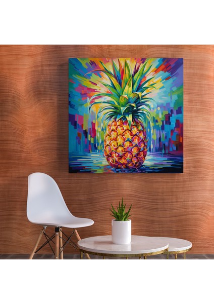 Ananas Kanvas Tablo - Tropikal Meyve Duvar Sanatı modelleri